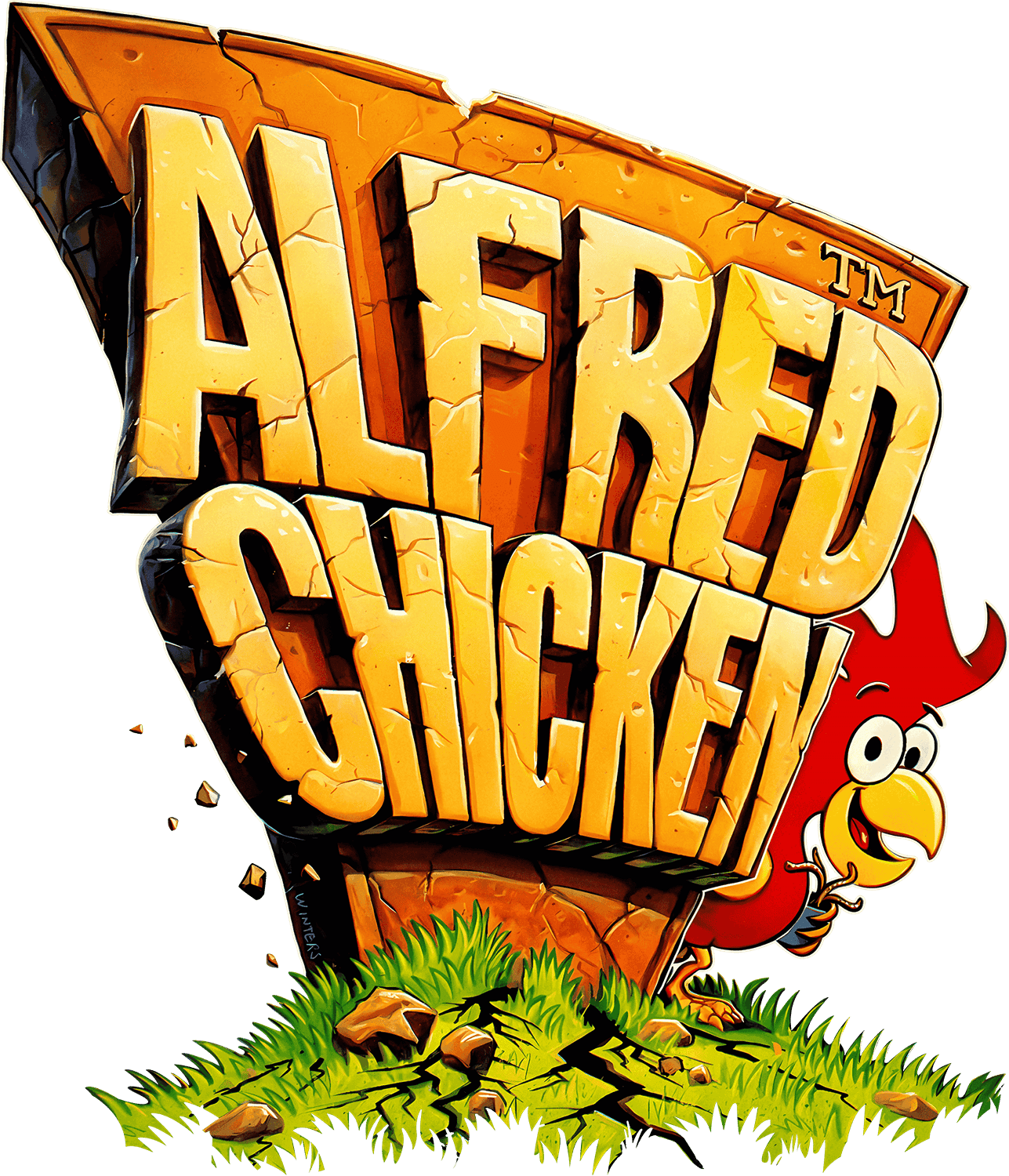 Alfred Chicken logo for NES